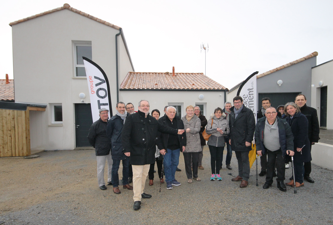 Remise de clés logements sociaux Clouzeaux 30janv19